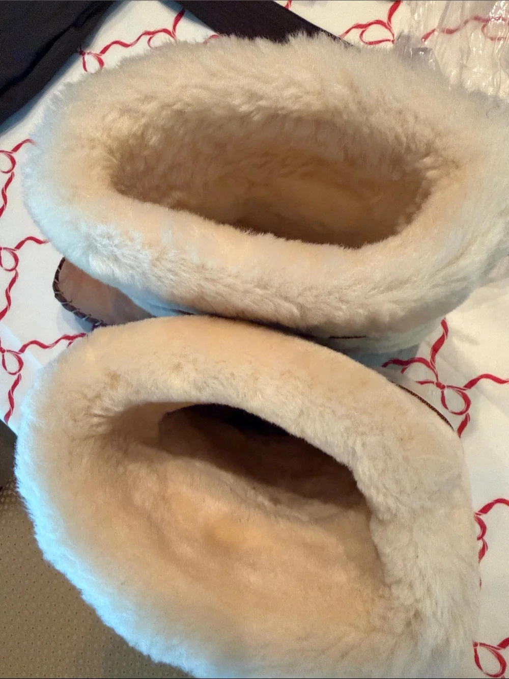 Gorgeous Jessica Simpson Shearling Winter Boots in Brown & Cream Like New